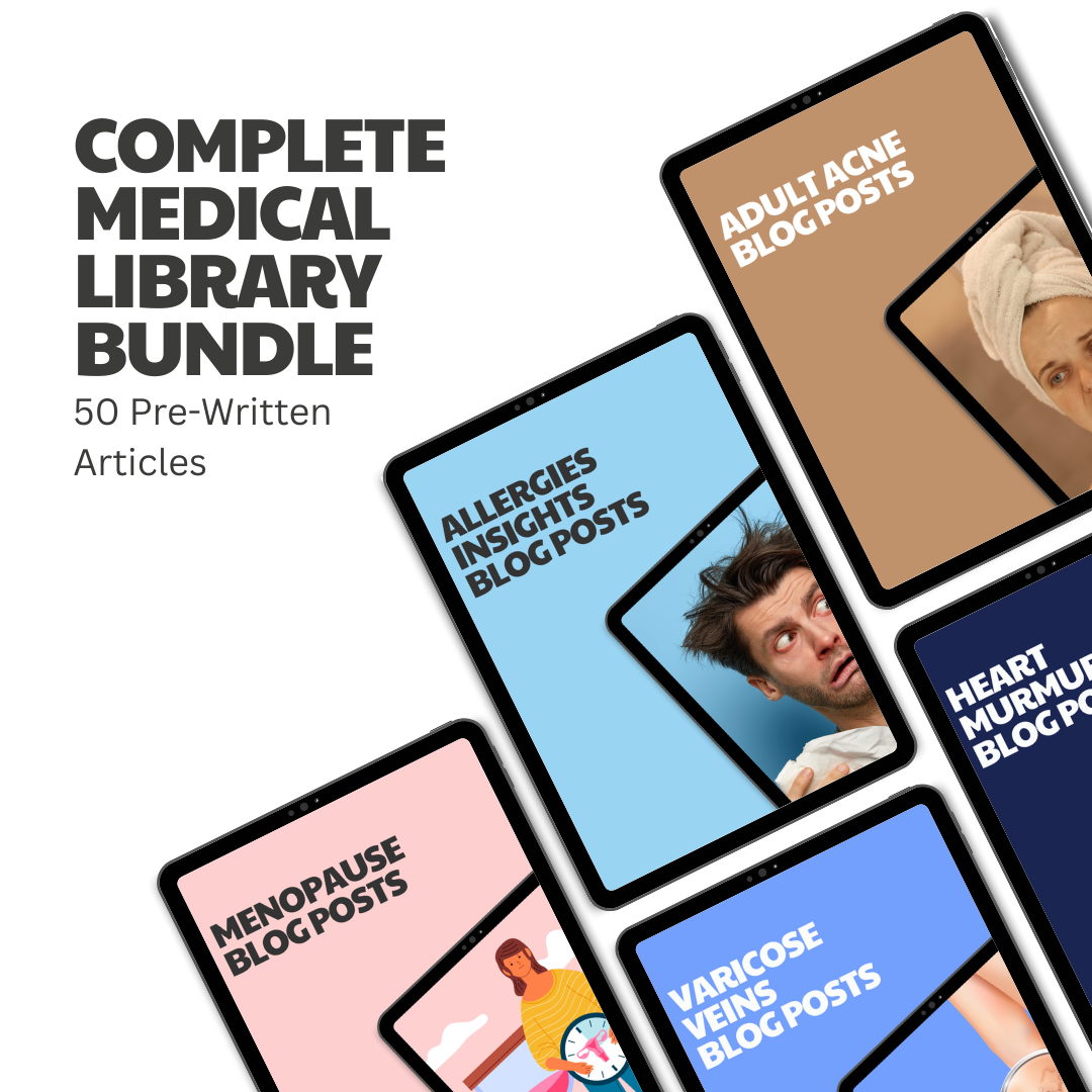 Complete Medical Library Bundle – 50 Pre-Written Articles