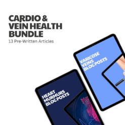 Cardio & Vein Health Bundle – 13 Pre-Written Articles
